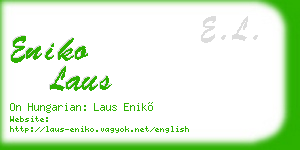 eniko laus business card
